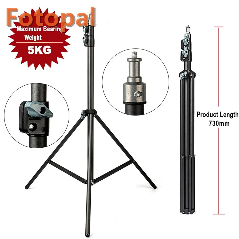 FotoPal Light Stand FotoPal 2 м светильник/EACHSHOT C Стенд штатив видео с 1/4 винтовой головкой G для студийной камеры софтбокс вспышка отражатель светильник ing - Цвет: FotoPal Light Stand