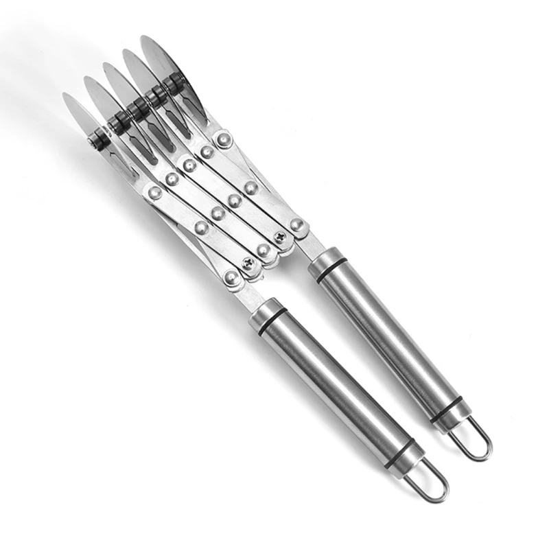 

5 Wheel Pastry Cutter Stainless Pizza Slicer Multi-Round Dough Cutter Roller Cookie Pastry Knife Divider with Handle Tool