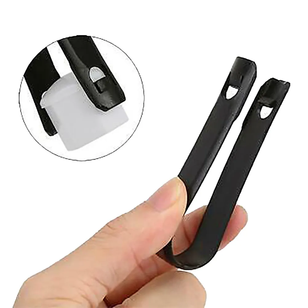 Белый колпачок на колесо с черным зажимом Пылезащитная крышка универсальный