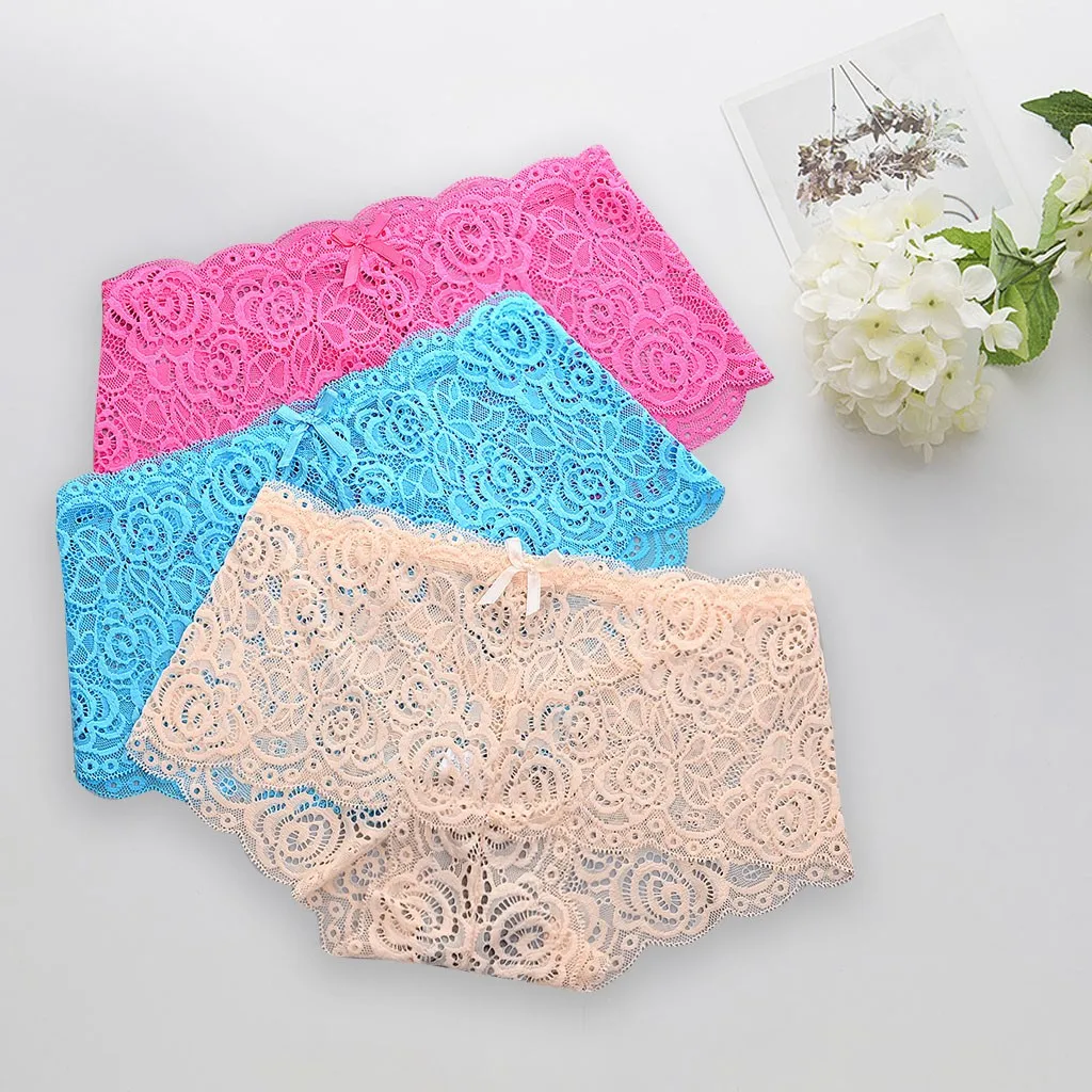 Новое модное сексуальное нижнее белье кружевные короткие трусики одежда для сна