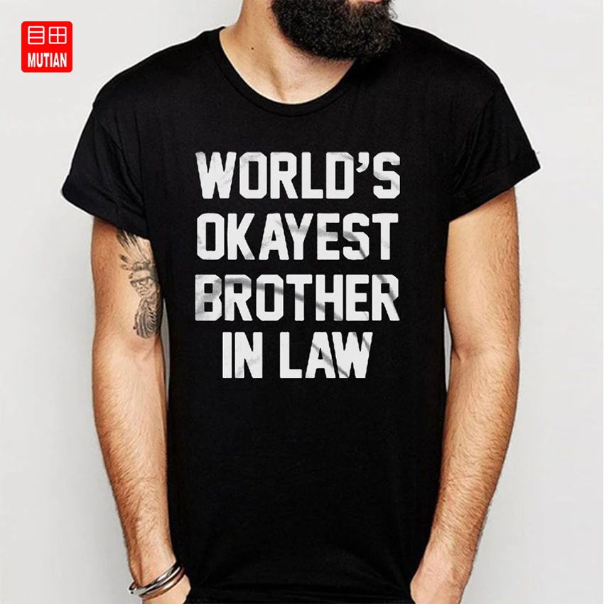 Футболка с надписью Brother In Law | Мужская одежда