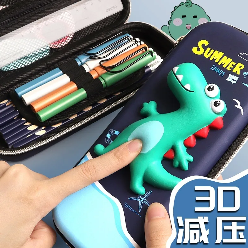 

Creative Decompression Pencil Case пенал поп ит EVA Large Capacity Stationery Box Children Cartoon 3D Pencil Case For Office