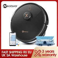 neatsvor x600 pro lidar robot vacuum cleanerlaser navigationmapping6000pa suctionbreakpoint resume cleanvoice app control