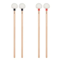 1 pair felt mallets drumsticks timpani mallet drum sticks with wood handle for percussion instrument accessories