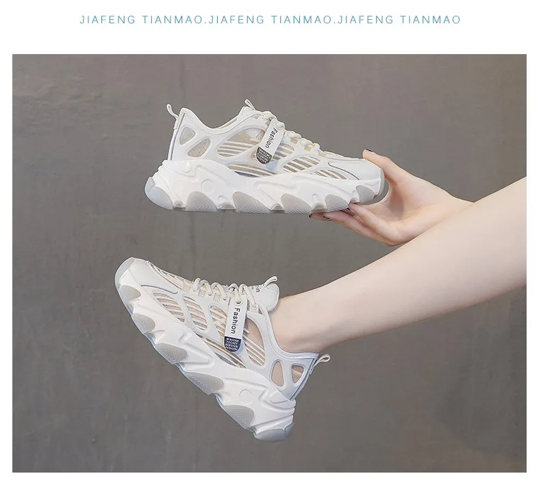 

2020 Hot Summer Women Sneakers Vulcanize Breathable Fashion Casuals Height Increasing Female Chunky Ladies Shoe