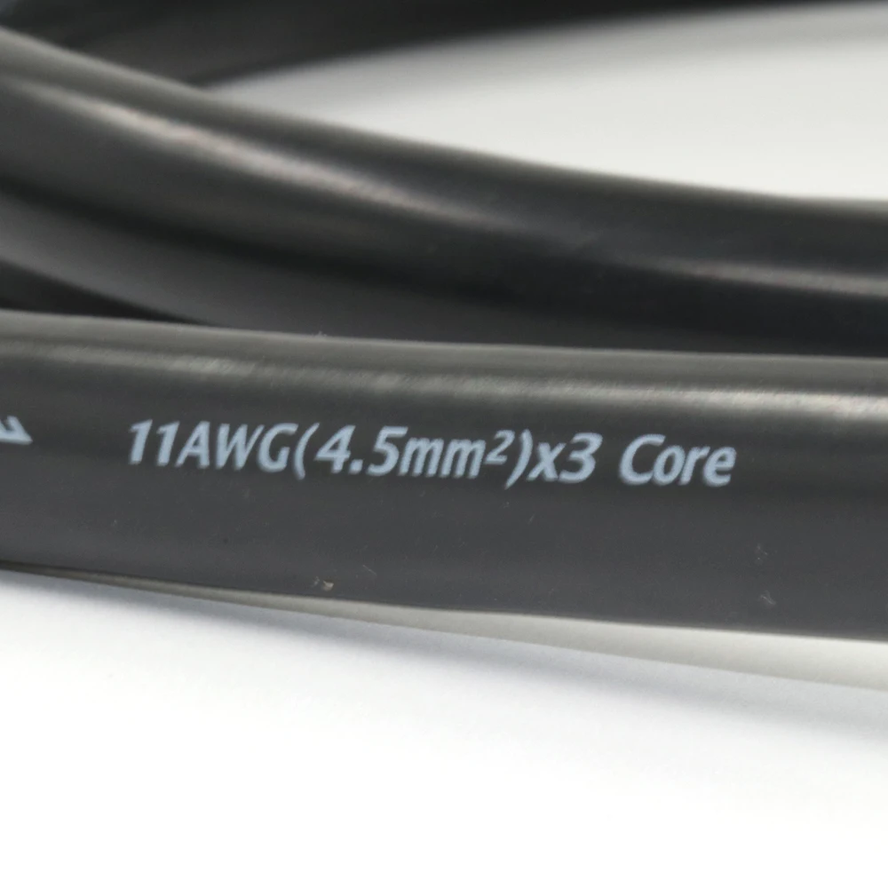 

Monosaudio P901 multiple Hi-OFC copper power cable 4.5Square hifi AC Power cord electric supply cable11AWG(4.5mm2)x3core