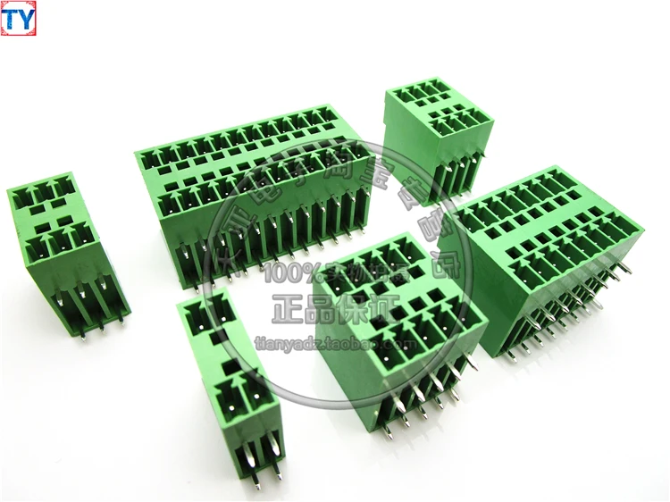 5pcs 15EDGRH 2*2/3/4/5/6/7/8 pin правый угол двойная розетка Разъем 3 81 мм шаг для разъем 2p 3p 4