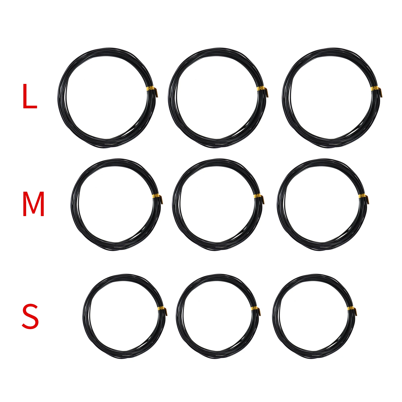 

9 Rolls Bonsai Wires Anodized Aluminum Bonsai Training Wire with 3 Sizes (1.0 mm,1.5 mm,2.0 mm) Orchard Garden Tools DIY Wires