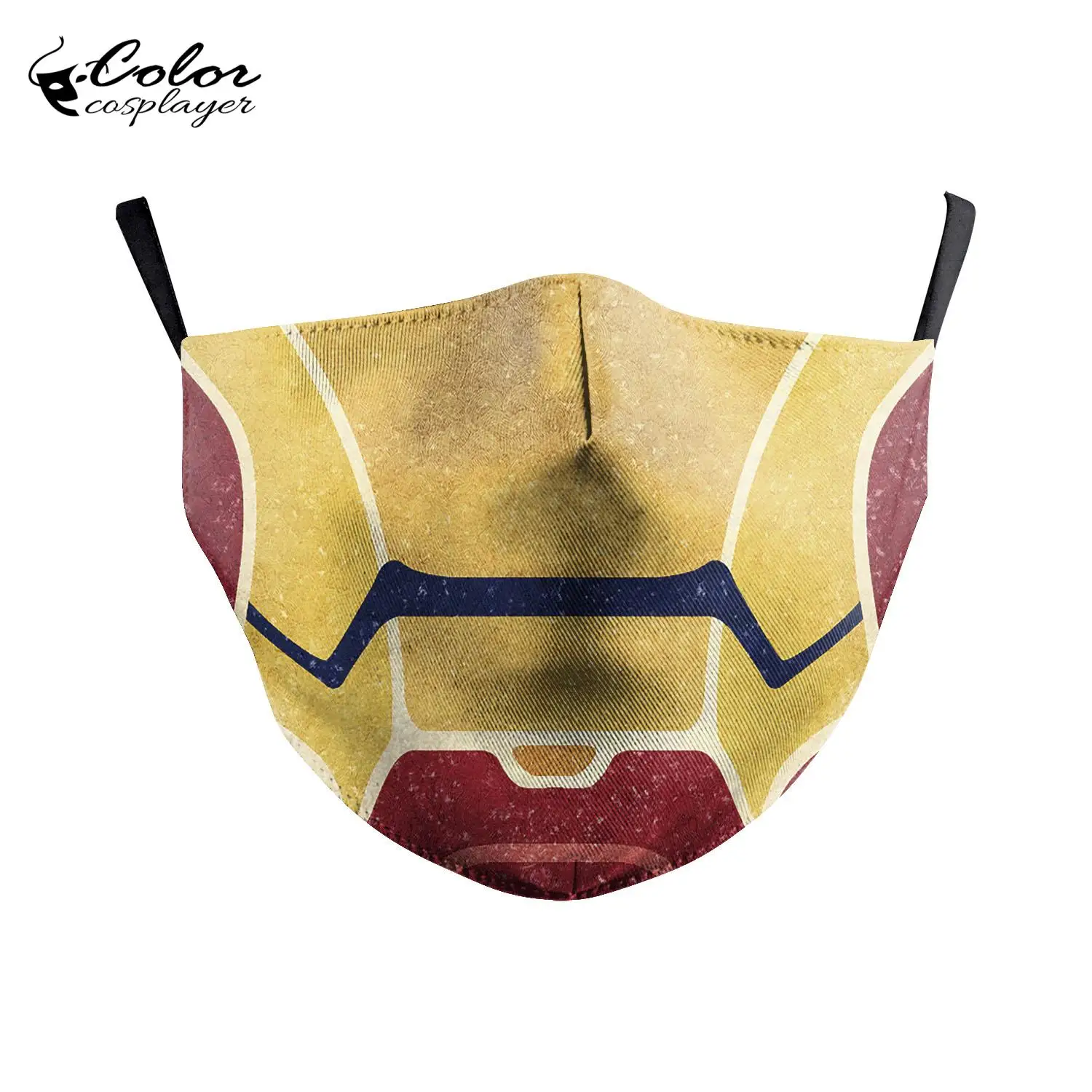Цветная маска для косплея er с принтом супергероев тканевая маски Железного