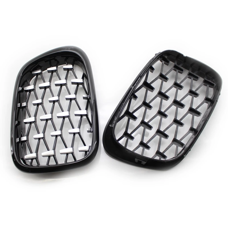

Diamond Style ABS Front Bumper Kidney Grille Grill For-BMW E39 525I 528I 530I 540I M5 1997-2003 51138195152 51138195151