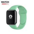 Ремешок для смарт-часов apple Watch 5 band 42 мм, эластичный мужской и женский браслет для наручных часов iwatch series 5 4 3 2 1