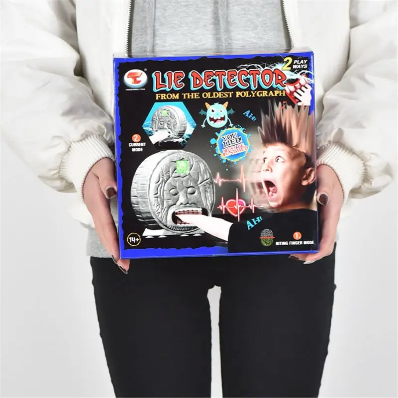 

Stone Face Micro Electric Shocking LieDetector, Funtoy Tricky Novelty Polygraph 23GD