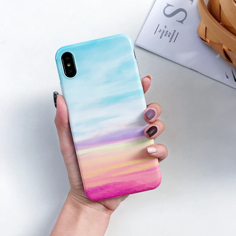 Мягкий ТПУ мраморный чехол для Coque iphone 7 XS MAX чехол задняя крышка для iphone 6 6S 7 8 Plus iphone X XR чехол для телефона
