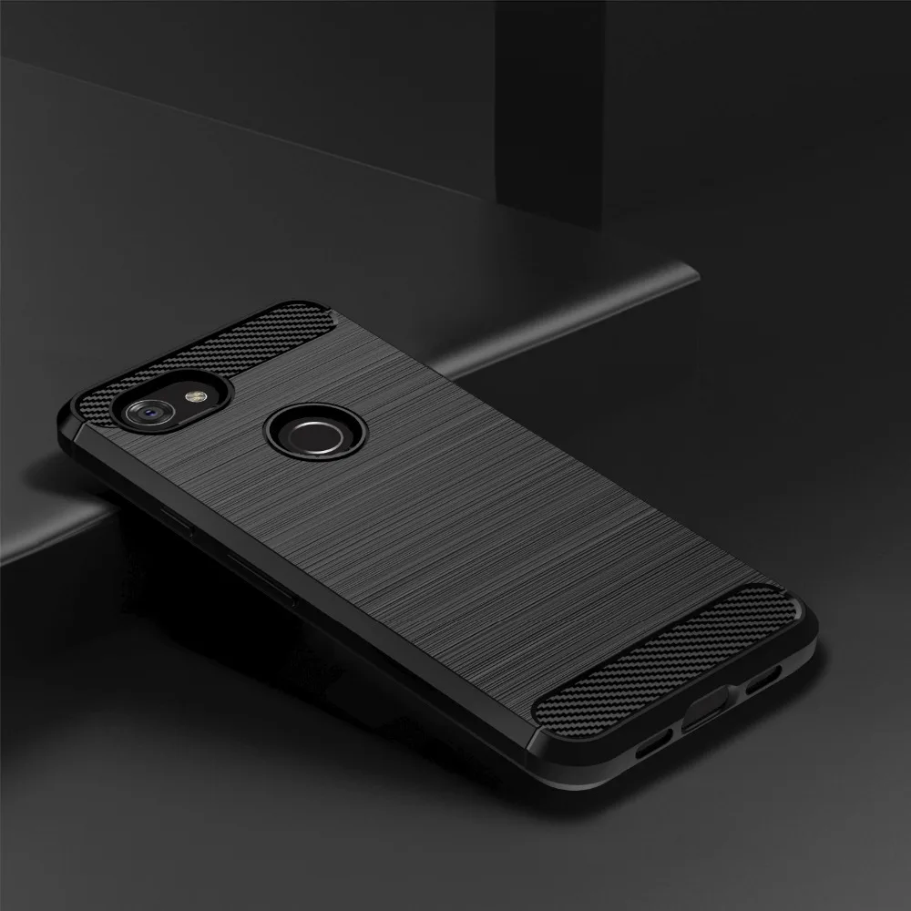 Brushed Texture Phone Case For Google Pixel 3 5 2 XL 4 4A 5G Cover Carbon Fiber Luxury Cases For Google 5A 3A Pixel4 XL Case