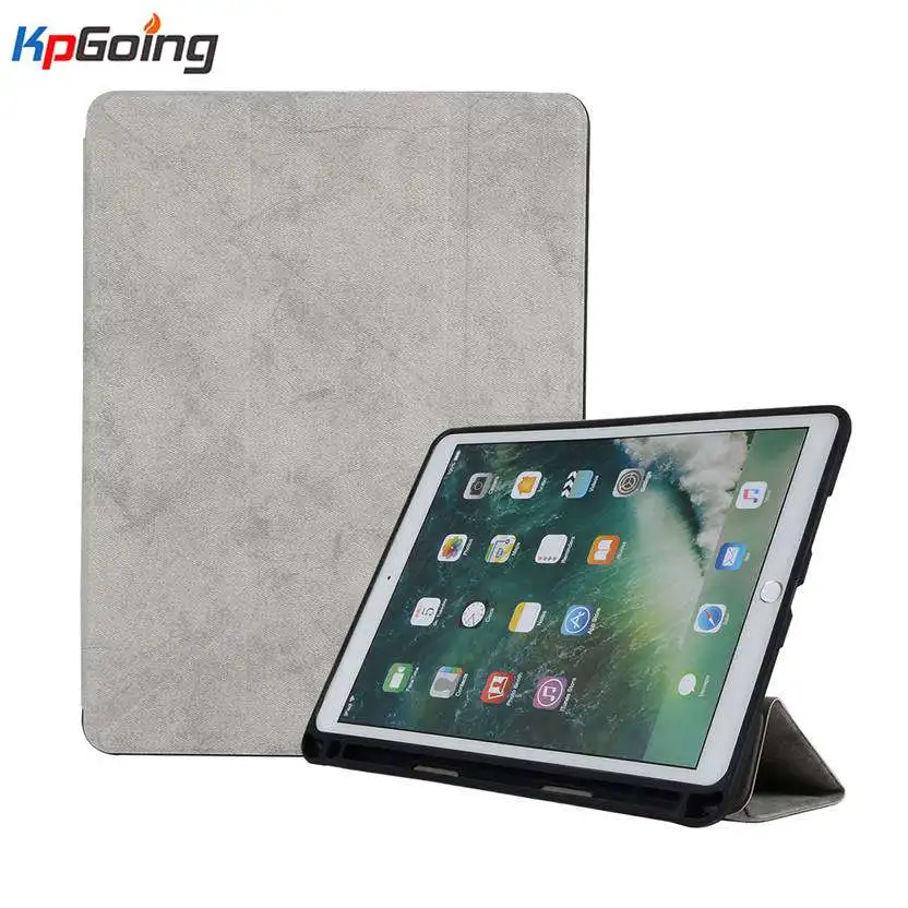 Для iPad Pro 10,5 чехол из искусственной кожи тонкий смарт-чехол Автоматический Режим сна/пробуждения для Apple iPad Pro 10, " чехол с держателем карандаша