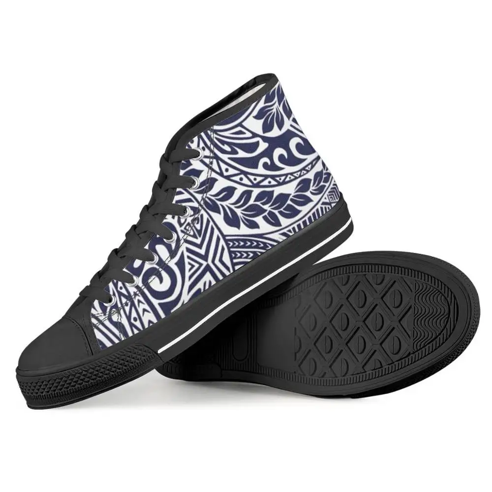 

Canvas shoes woman 2020 new Spring/autumn Sneakers for girls Fashion Denim Polynesian traditional tribal style casual Tennis