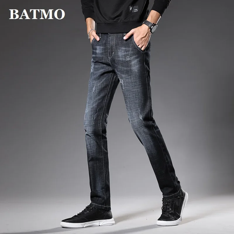

Batmo 2019 new arrival high quality casual slim jeans men ,men's pencil pants,skinny jeans men 1053