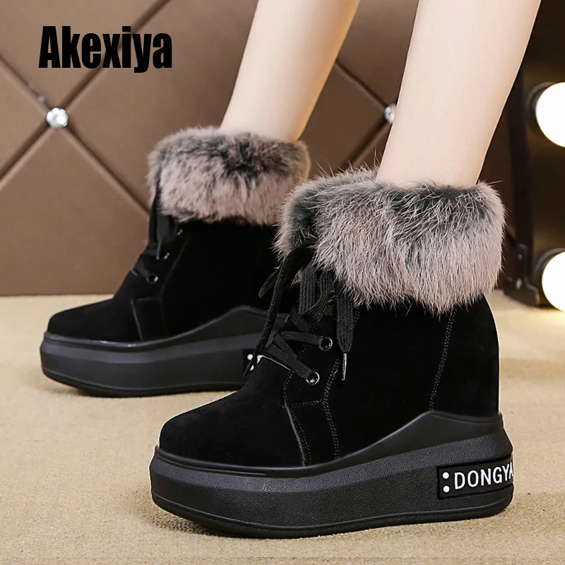 Новинка классические женские ботильоны зимние повседневные ботинки женская