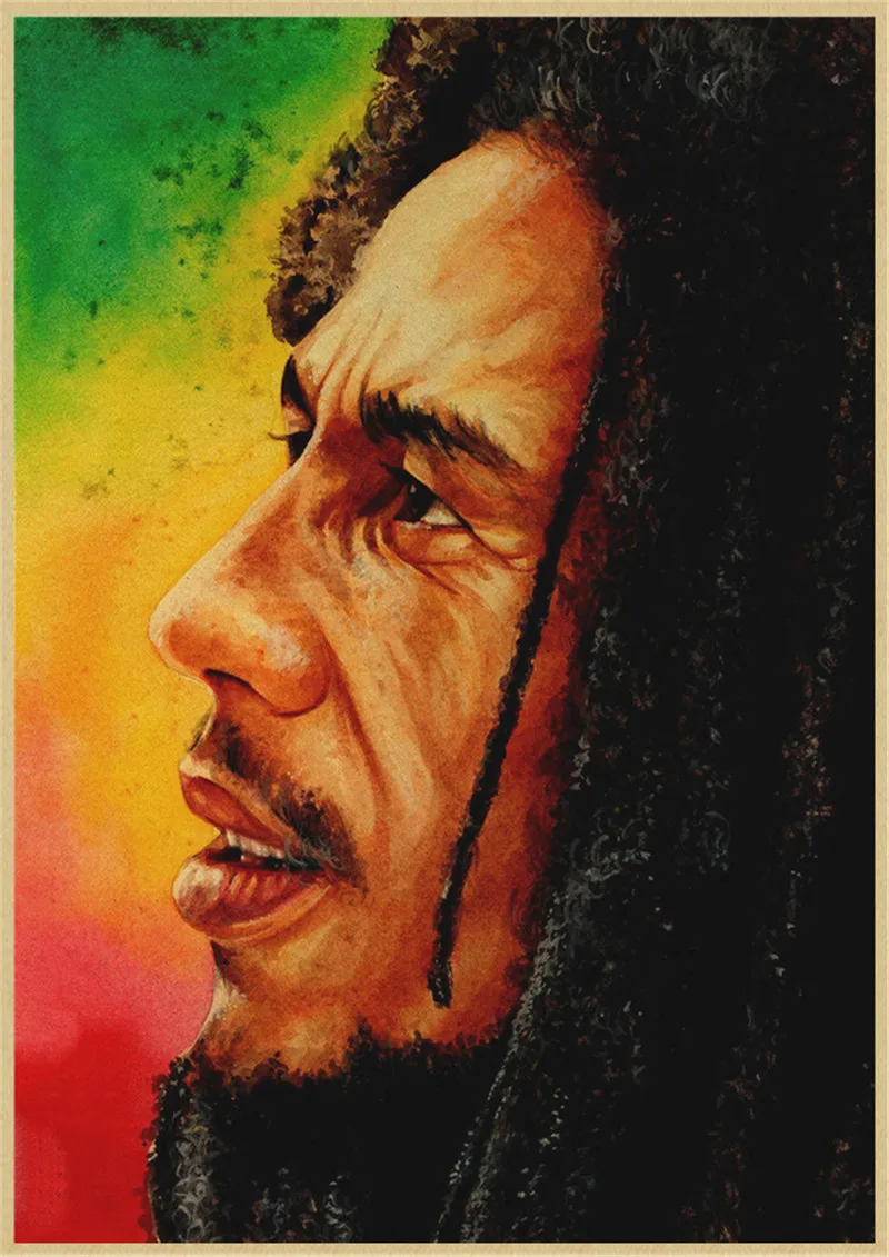 Ретро постер Боб Марли Постер рок регги Ностальгический старый бар паб стена