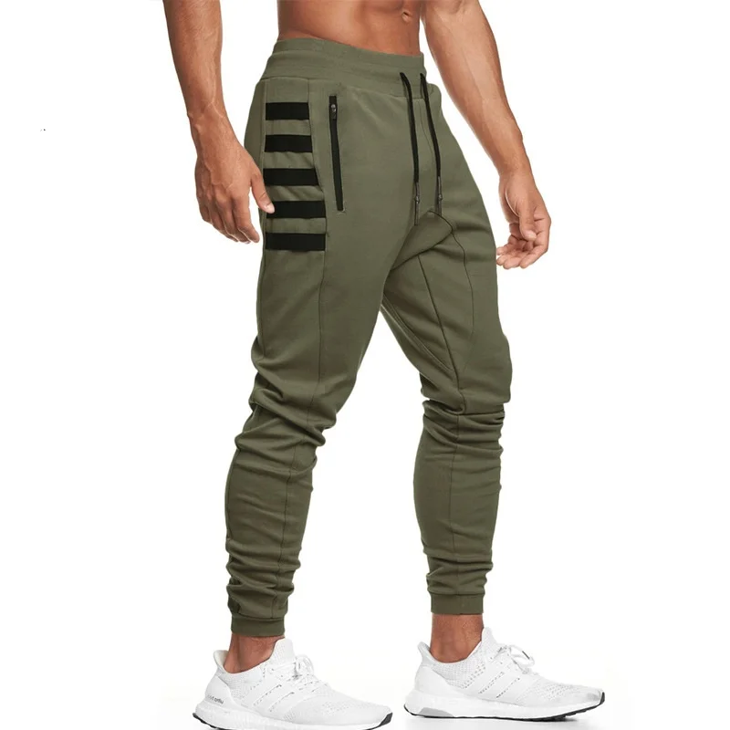 

Running Jogging Pants Men's Cotton Bodybuilding Workout Trousers Joggers Sweatpants Trackpants Gym Fitness Training Sports Pants
