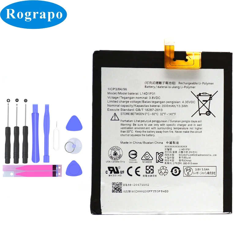 

3500mAh L14D1P31 Replacement Battery For Lenovo PHAB Plus PB1-770M PB1-770N Smartphone Mobile Phone Batterij Bateria Accumulator