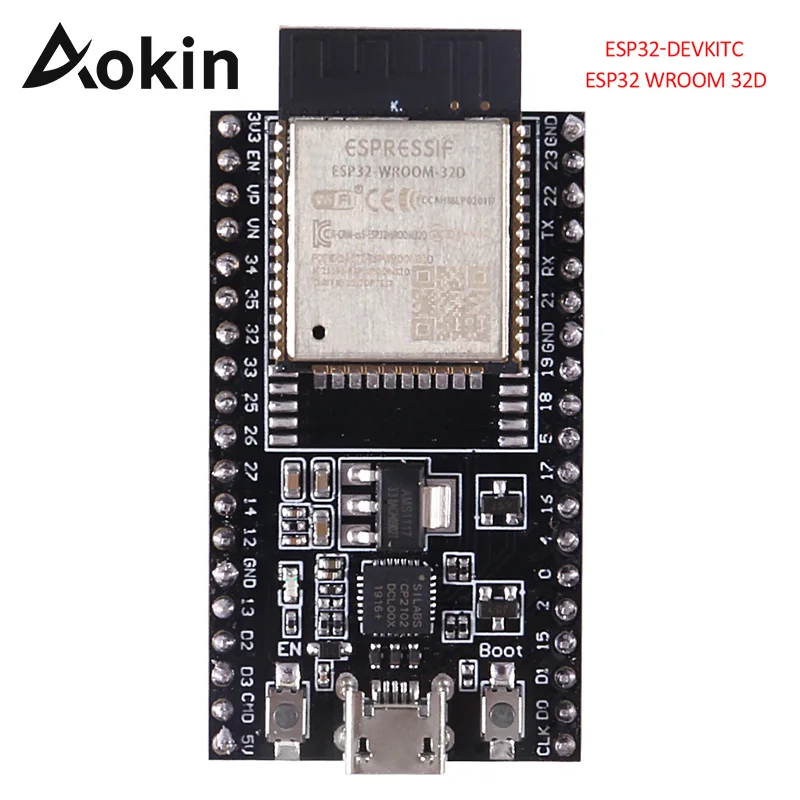 Aokin ESP32 Wroom 32D Беспроводной Wi Fi Bluetooth Devkitc макетная плата|Запасные части| |