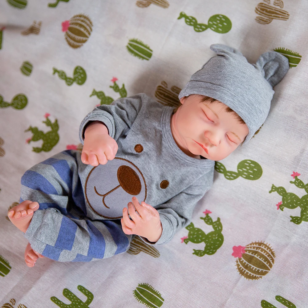 

Levi Reborn Premie Baby Doll Boy Detailed Hand Painting Real Soft Touch Cuddly Baby Collectibles Realistic Doll