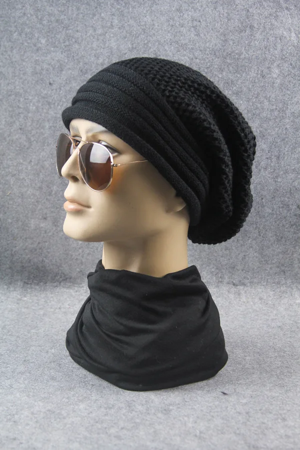 

Hip Hop Knitted Hat Women's Winter Warm Casual Acrylic Slouchy Cap Crochet Ski Hats Outdoors Female Soft Baggy Skullies Beanies