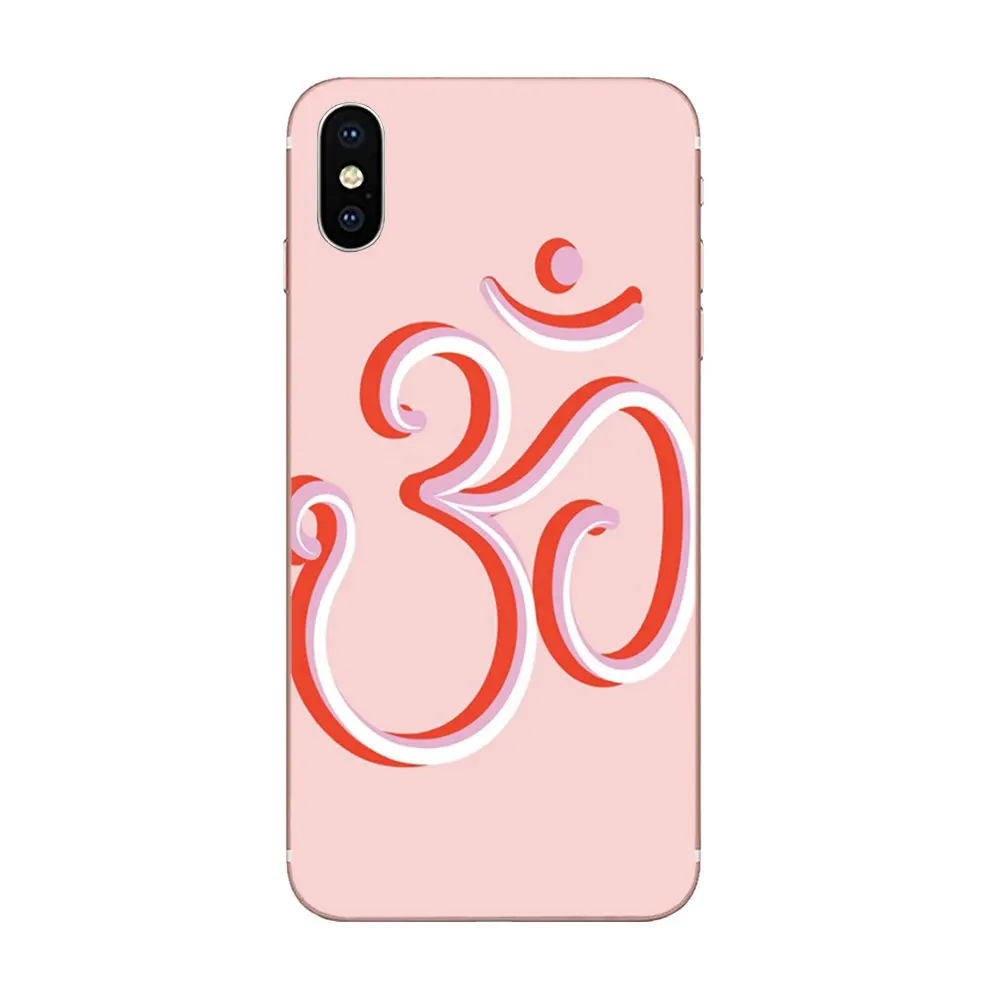 Мягкие чехлы для iPhone 11 Pro XS Max X 8 7 6s Plus 5 SE XR 2020 Aum Hinduism Om религиозный | Мобильные
