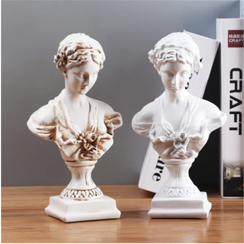 

New Room Bedroom Living Room Decoration Ornaments Mini Small Sculpture Art Photo Ornaments Pure White Crafts Venus Statue Orname