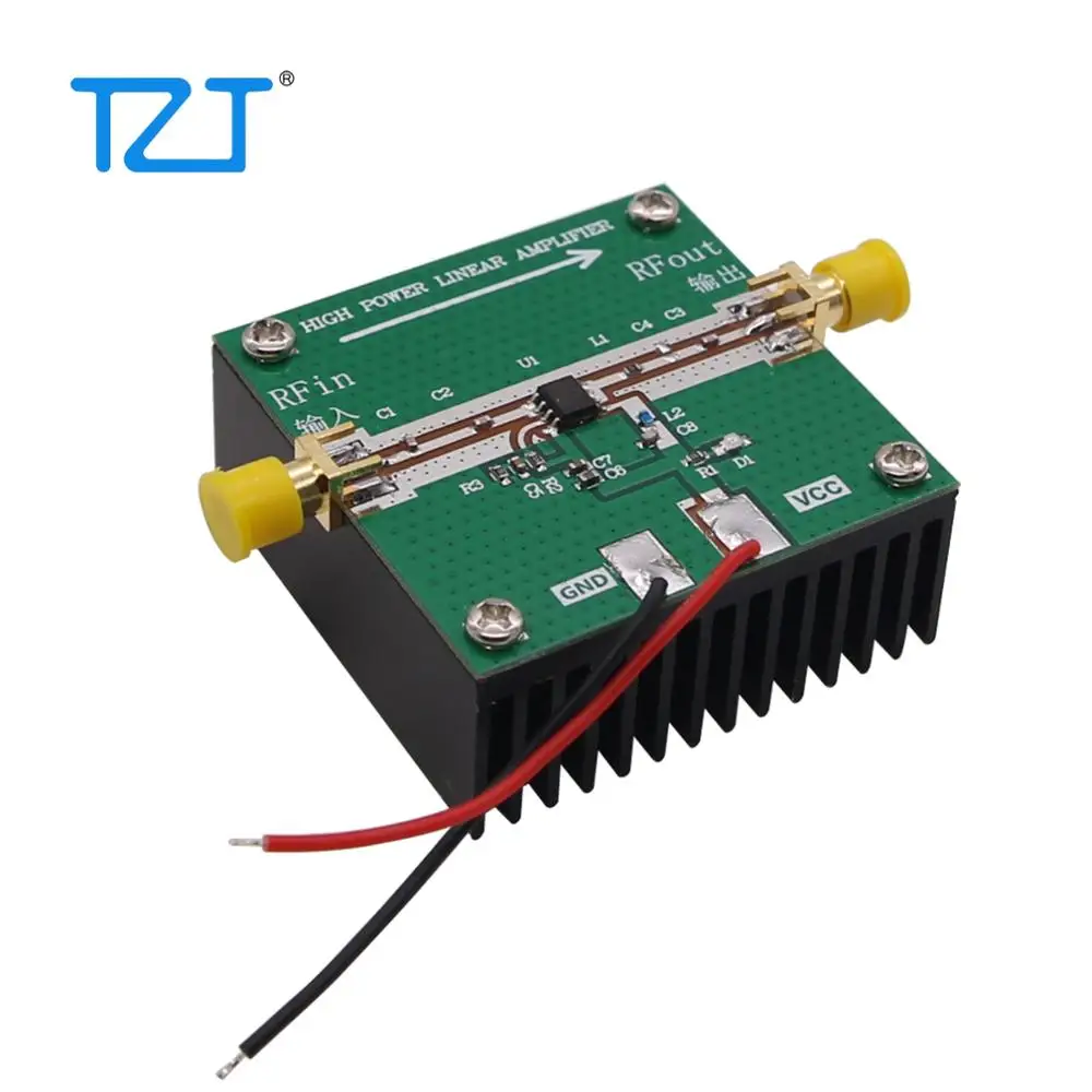 Усилитель мощности TZT RF2126 400 2700 МГц линейный усилитель 2 4 ГГц 1 Вт для Wi Fi Bluetooth Ham