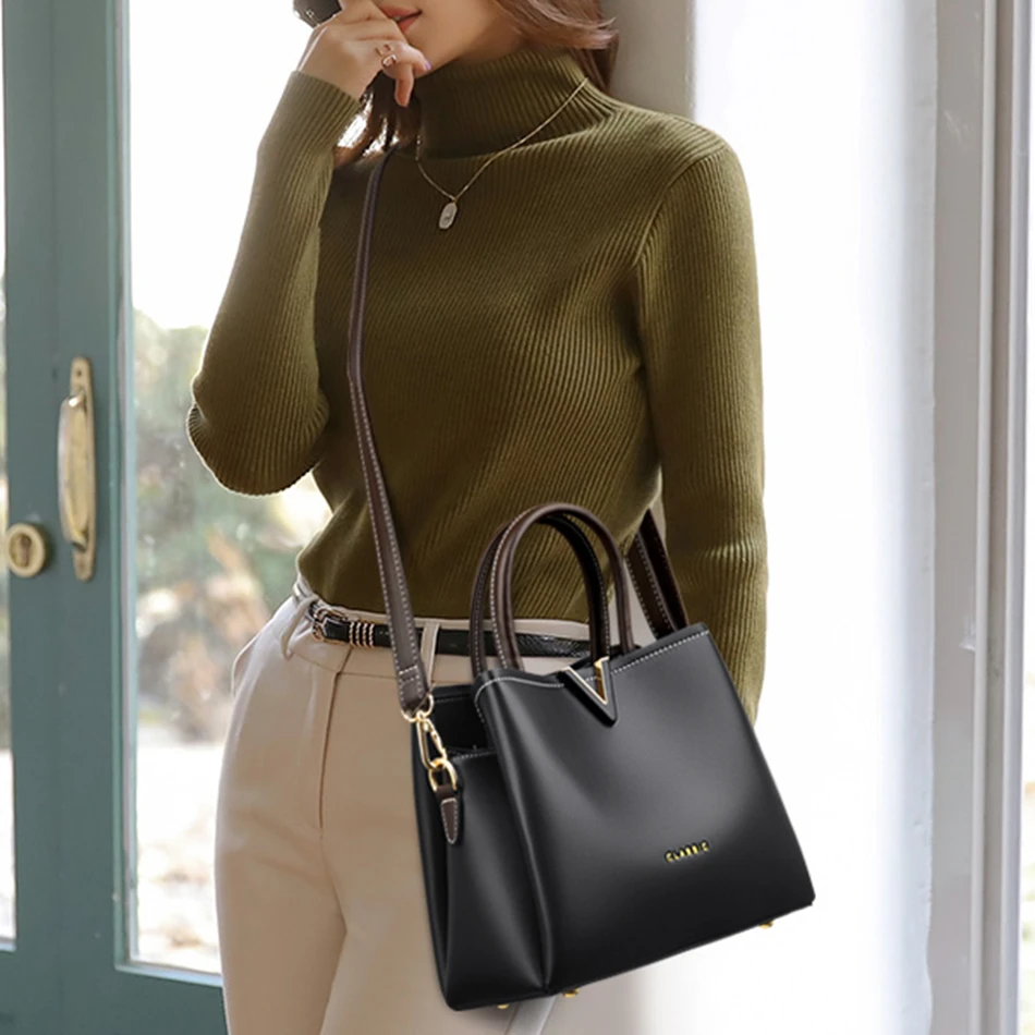 Маленькие женские ручные сумки кожаные роскошные дизайнерские через плечо для