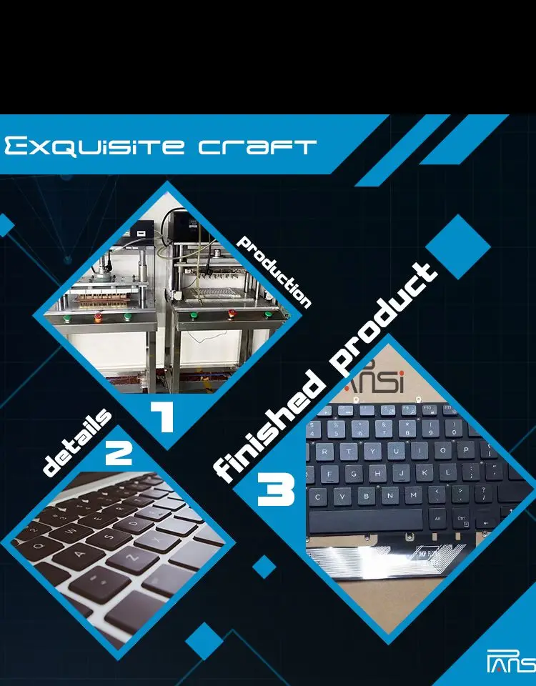 Оригинальные новые положительные клавиатуры с подсветкой US для ноутбука Dell Latitude