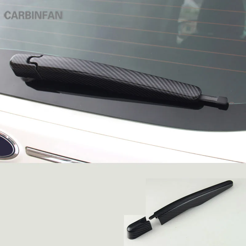 Наклейка на заднее стекло автомобиля из АБС пластика черное углеродное волокно