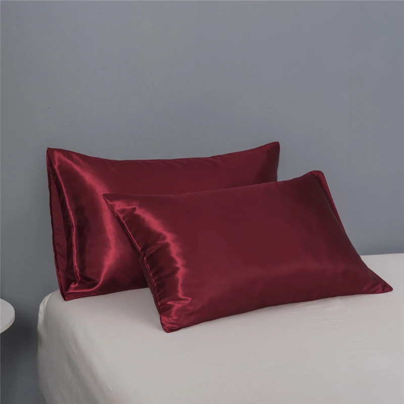 Шелковистая гладкая Подушка Чехол из полиэстера искусственная подушка