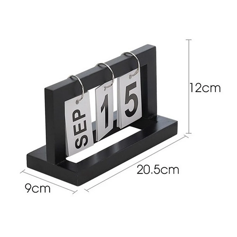 

New Office Wooden DIY Flip Calendar Desk Calendar Double Daily Planner Table Planner Annual Agenda Desktop Decorative Ornaments