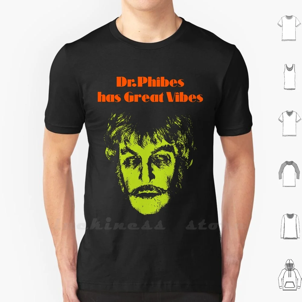 

Dr.phibes Has Great Vibes T Shirt 100% Cotton DIY S-6xl Vincent Price Phibes Movie Film Horror Dead Death Revenge