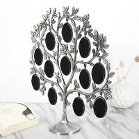 1 pcs metal family tree picture 12 frame holder hang photo home table desk display hot sale desk art decoration supplies