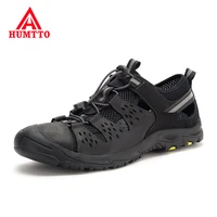spring summer new breathable genuine leather shoes non slip outdoor mens sandals fashion high quality casual men shoes big size