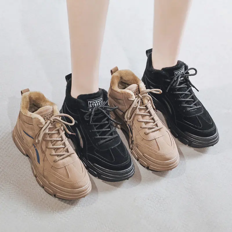 

Timalina Women Winter Snow Boots 2020 New Fashion High-Top Shoes Casual Woman Waterproof Warm Boots Woman Sneakers High Quality