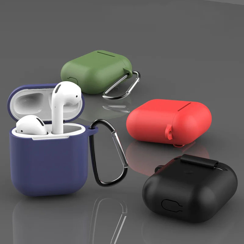 

Мягкие силиконовые чехлы для Apple Airpods 1/2, защитный чехол для беспроводных Bluetooth наушников Apple Air Pods, сумки для зарядки