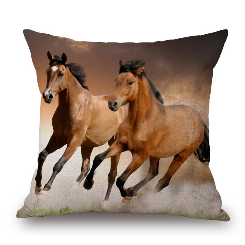 Лошадь развертки Коллекция крови наволочки для подушки украшения дома бросок