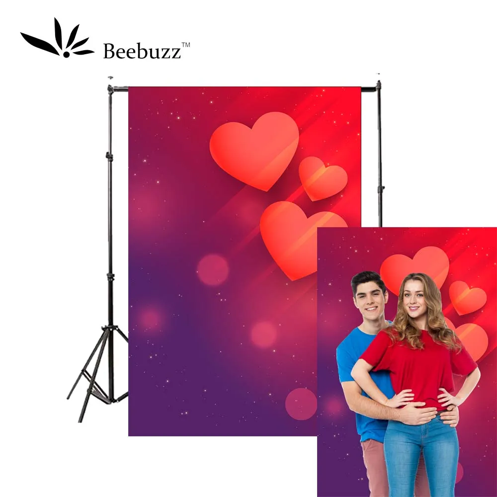 Фон для студийной фотосъемки в форме сердца с изображением милой страсти |