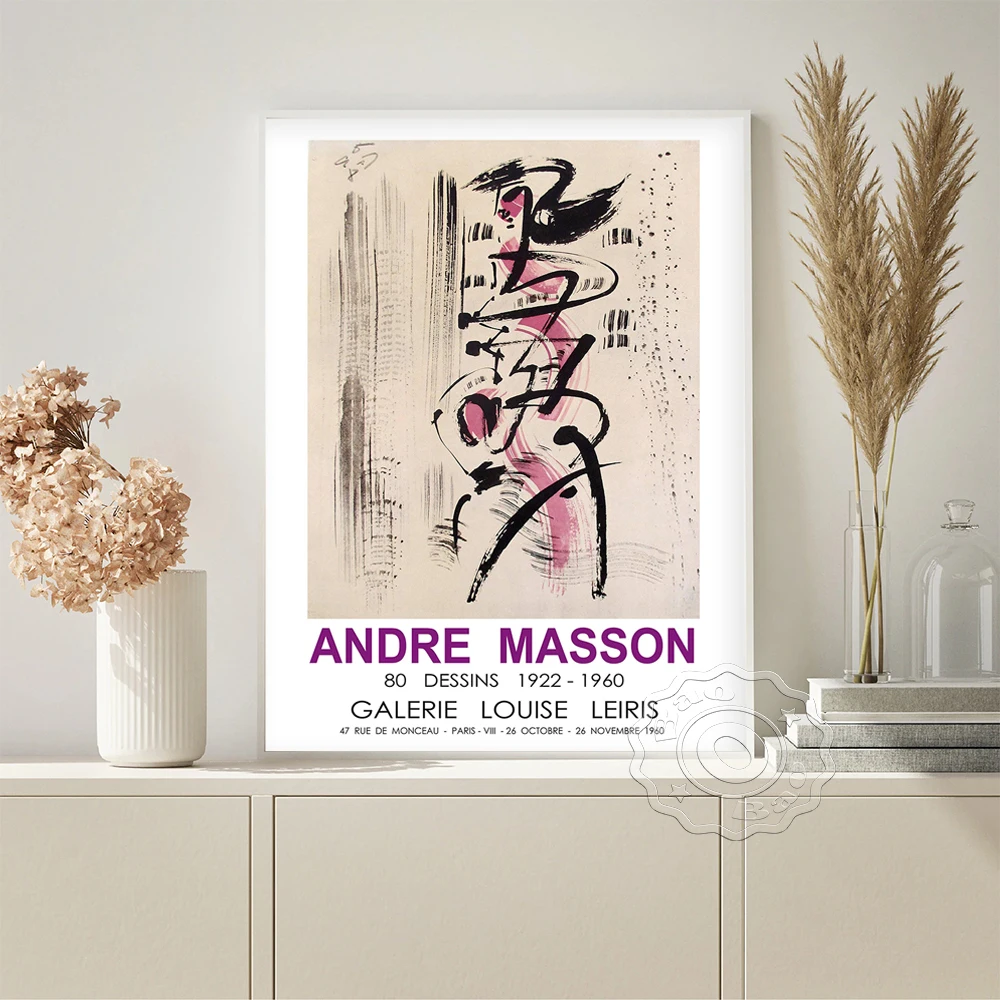 

Andre Masson Abstract Art Exhibition Museum Prints Poster Gallery Wall Stickers Lounge Office Studio Canvas Painting Home Decor