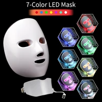 7 colors light led mask with neck photon therapy skin rejuvenation beauty device anti winkle freckle acne removal skin care tool