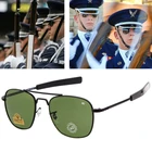 Мужские Солнцезащитные очки-авиаторы, армейские солнечные аксессуары в стиле милитари, американский стиль, для пилотов