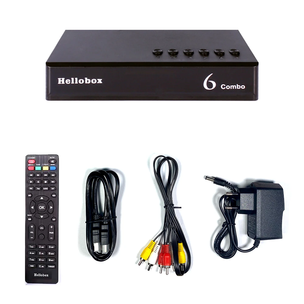 Телевизионная приставка Hellobox 6 Combo H.265 DVB S2X Φ поддержка Cline Newcamd Biss Auto Powervu