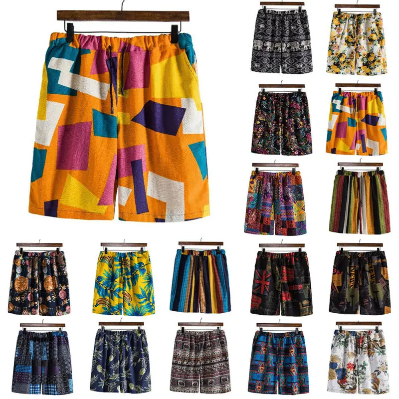 

Мужские короткие брюки, повседневные модные мягкие удобные летние пляжные праздничные брюки с принтом для путешествий, Великобритании