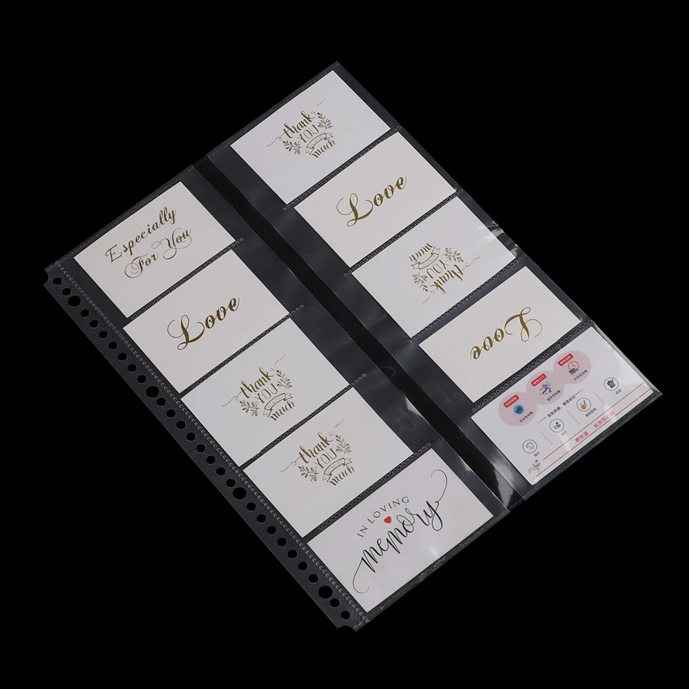 2 шт. прозрачные листы из ПВХ с отрытыми листьями двухсторонняя Защитная сумка