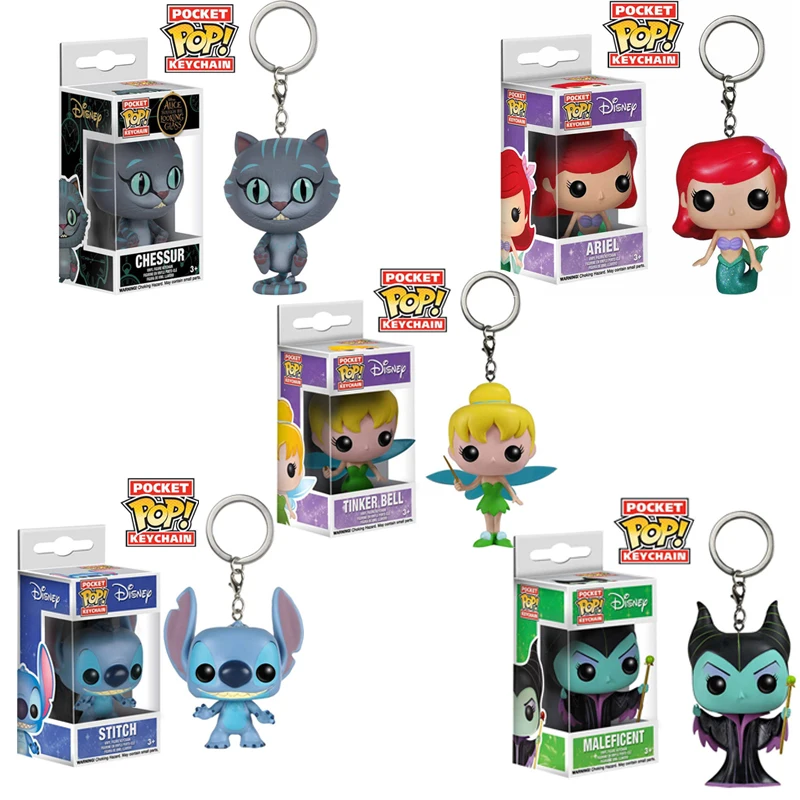 FUNKO POP Wizard Potter DOBBY Stitch DUMBO Ariel Maleficent брелок фигурки игрушки для детей Рождественский